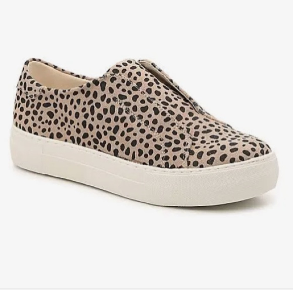 J Slides Heidi Leopard Print Platform Sneakers